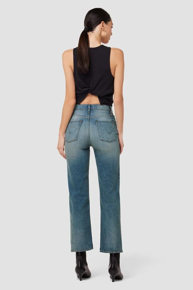 Straight Women Hudson Jeans Remi HighRise Straight Ankle Jean Destructed Coastal Straight Women Hudson Jeans Remi HighRise Straight Ankle Jean Destructed Coastal