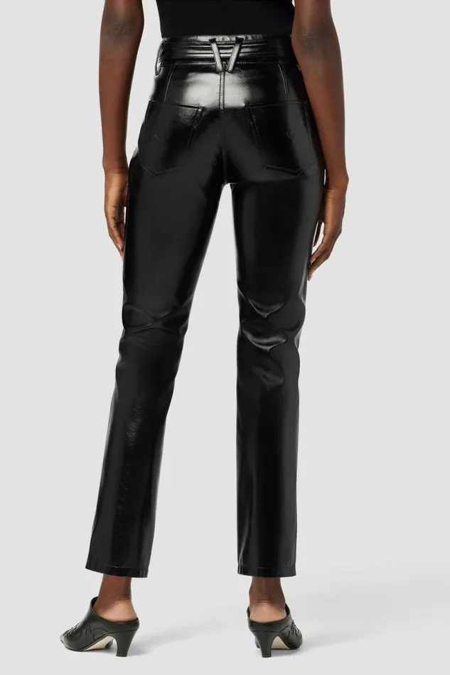 Straight Women Hudson Jeans Utility Cargo Ankle Straight Pant Black Patent Straight Women Hudson Jeans Utility Cargo Ankle Straight Pant Black Patent