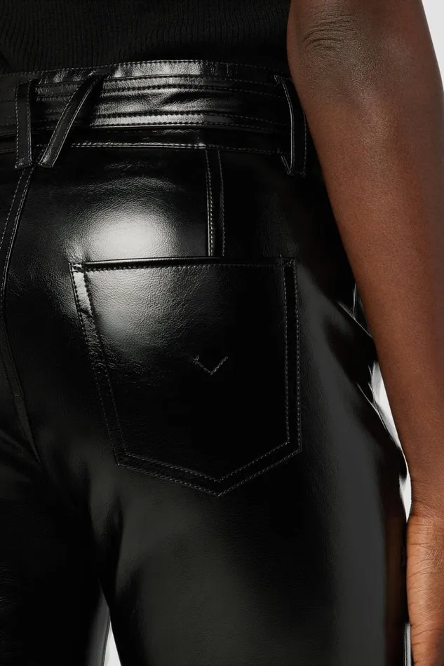 Straight Women Hudson Jeans Utility Cargo Ankle Straight Pant Black Patent Straight Women Hudson Jeans Utility Cargo Ankle Straight Pant Black Patent