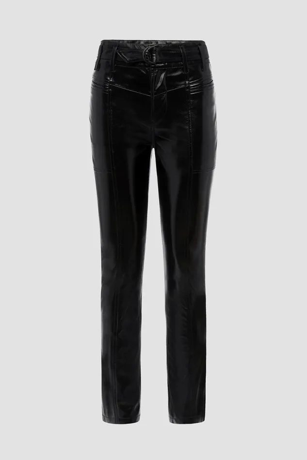 Straight Women Hudson Jeans Utility Cargo Ankle Straight Pant Black Patent Straight Women Hudson Jeans Utility Cargo Ankle Straight Pant Black Patent