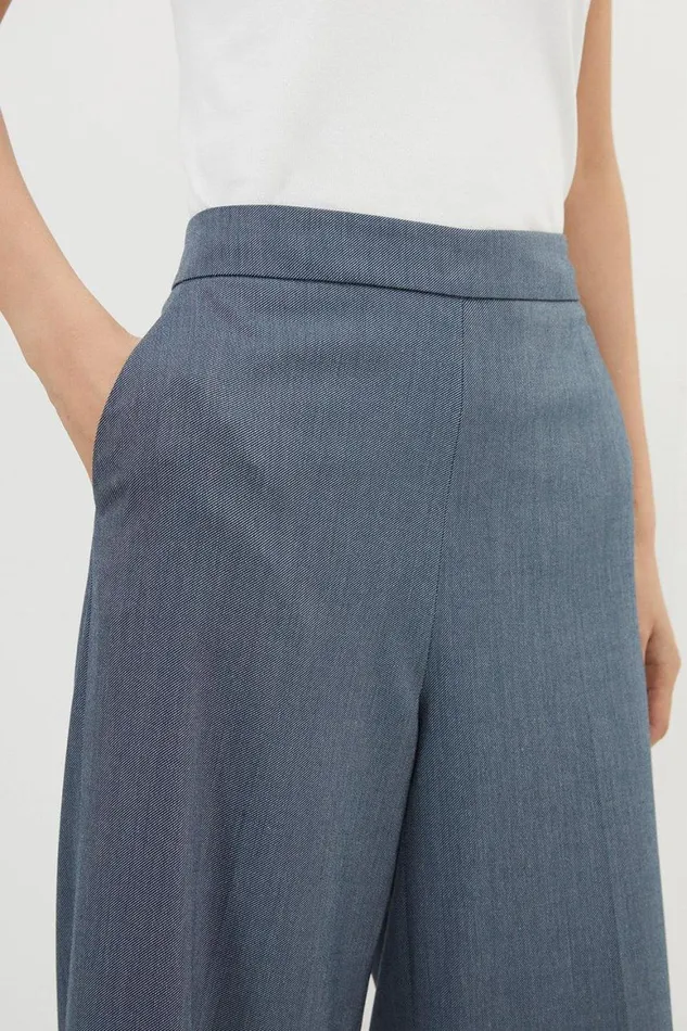 Suits Women Karen Millen Fluid Tailored Longline Culottes Navy