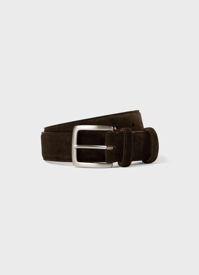 SUNSPEL Belts Suede Belt Brown 8211 Men