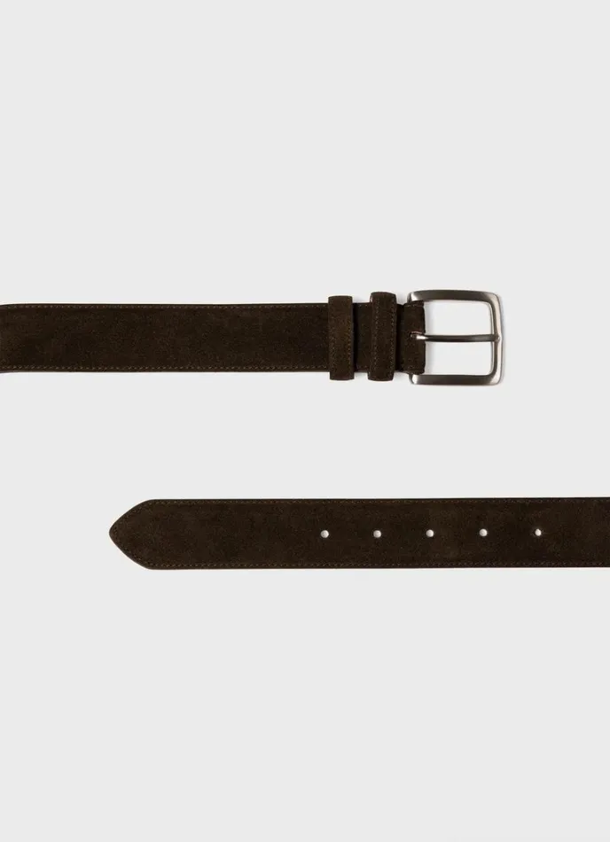 SUNSPEL Belts Suede Belt Brown 8211 Men