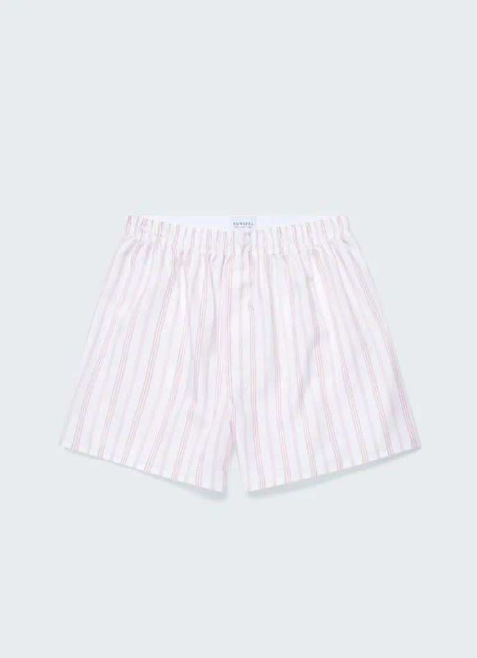 SUNSPEL Boxer Shorts Classic Boxer Shorts Pale Pink Stripe 8211 Men