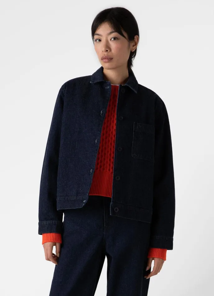 SUNSPEL Jackets and Coats Denim Chore Jacket 8211 Women