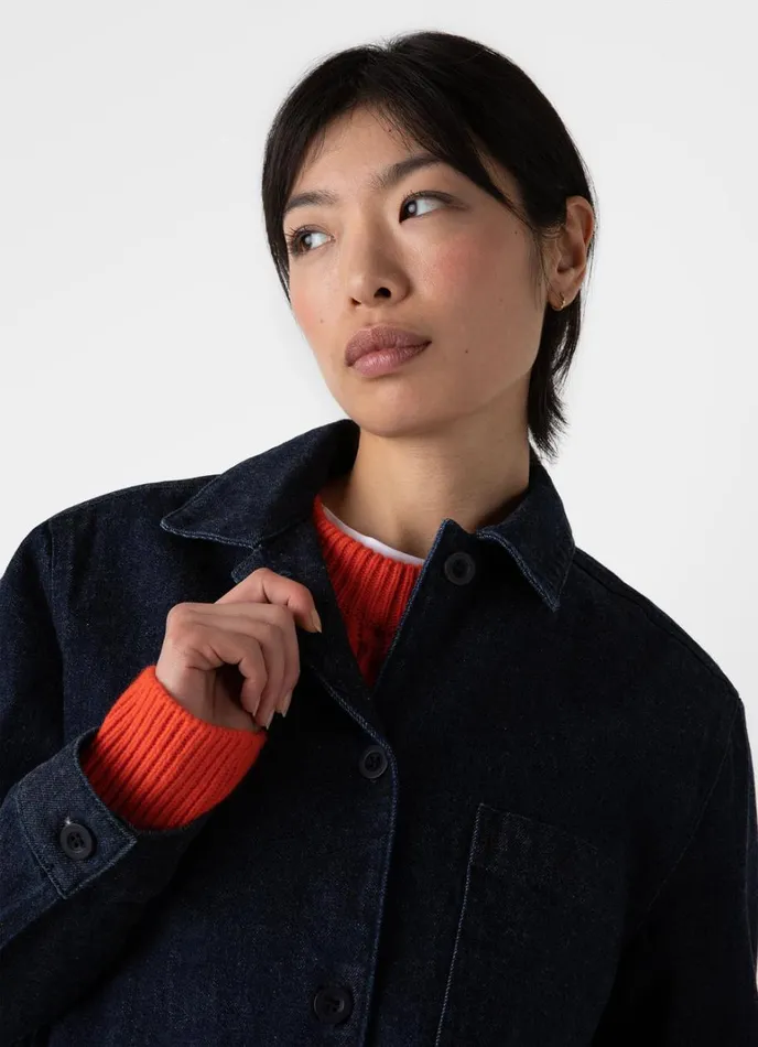 SUNSPEL Jackets and Coats Denim Chore Jacket 8211 Women