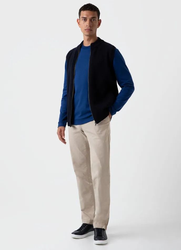 SUNSPEL Jackets and Coats Knitted Vest Navy 8211 Men