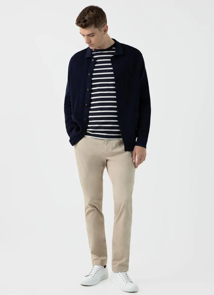 SUNSPEL Jackets and Coats Waffle Stitch Jacket Navy 8211 Men