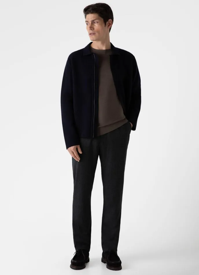SUNSPEL Knitwear ExtraFine Merino Crew Neck Cedar 8211 Men