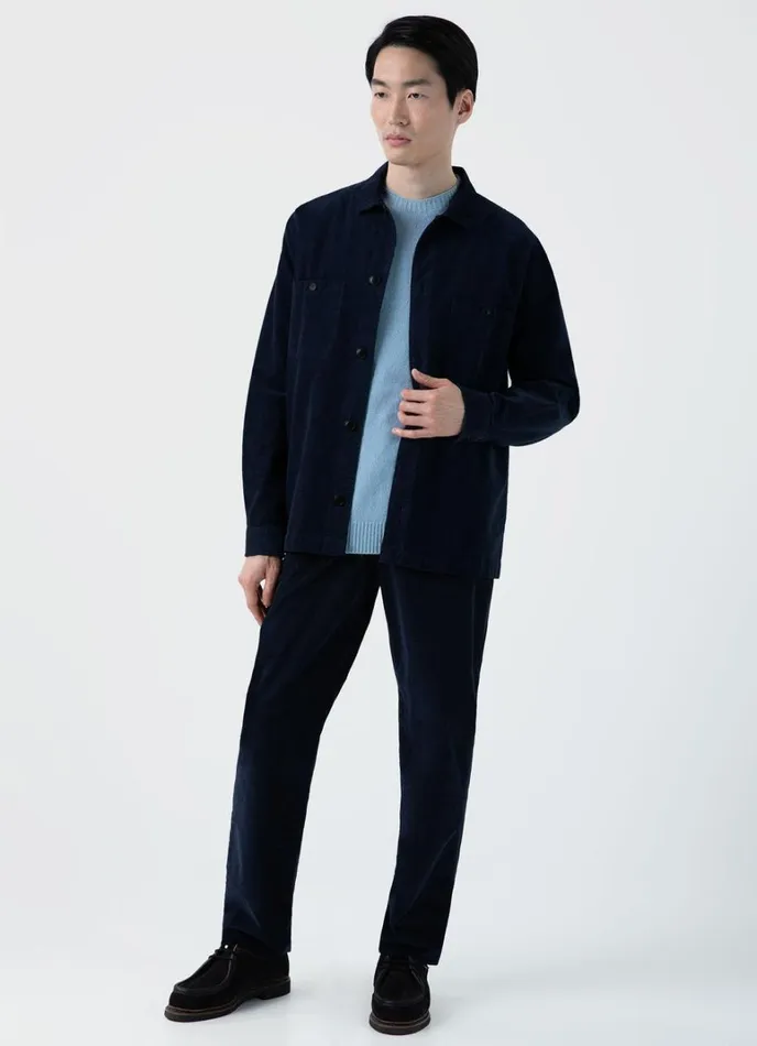 SUNSPEL Knitwear Lambswool Crew Neck Jumper Sky Blue 8211 Men