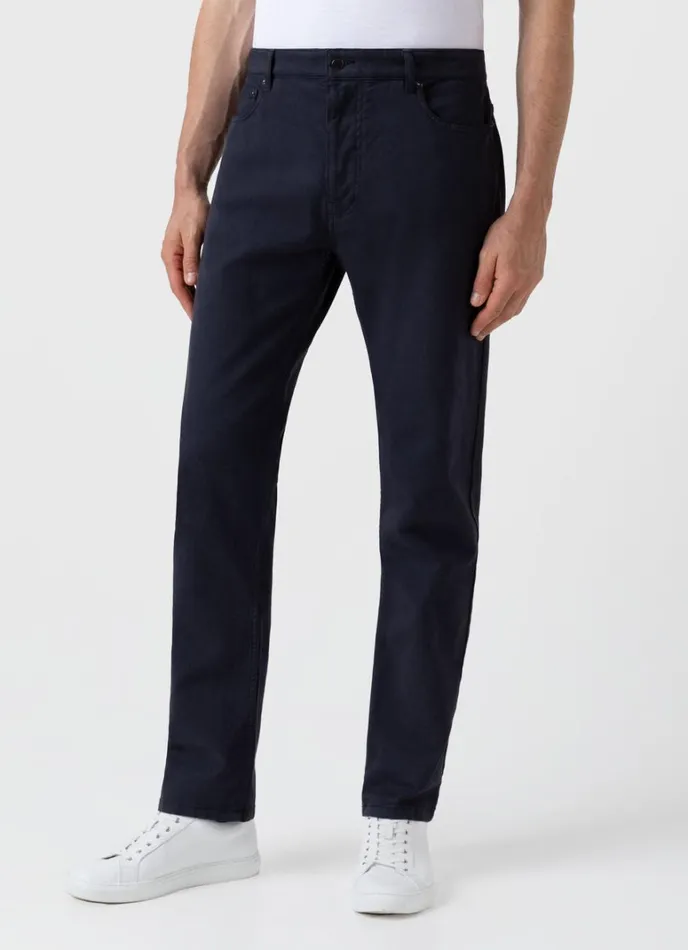 SUNSPEL Pants Cotton Drill 5 Pocket Trouser Navy 8211 Men