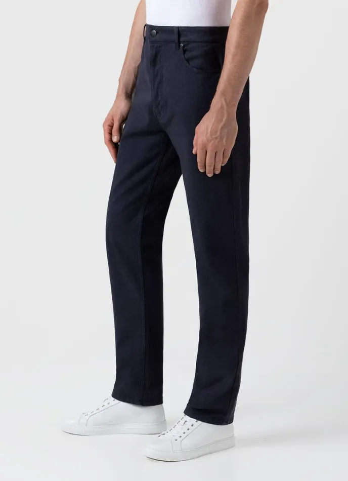 SUNSPEL Pants Cotton Drill 5 Pocket Trouser Navy 8211 Men