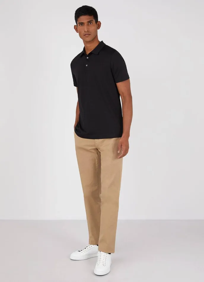 SUNSPEL Polo Shirts Jersey Classic Polo Shirt Black 8211 Men
