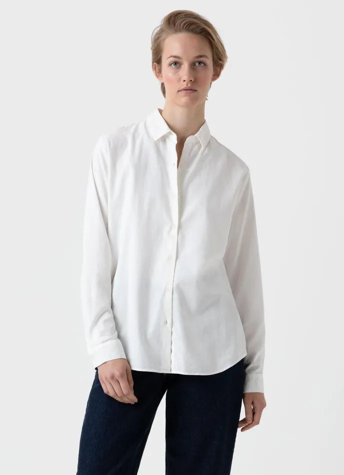 SUNSPEL Shirts and Blouses Corduroy Shirt Ecru 8211 Women