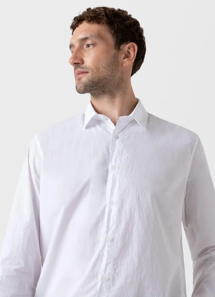 SUNSPEL Shirts Lightweight Poplin Shirt White 8211 Men
