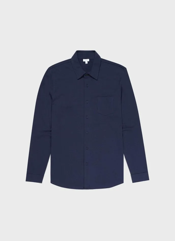 SUNSPEL Shirts Piqu Shirt Navy 8211 Men