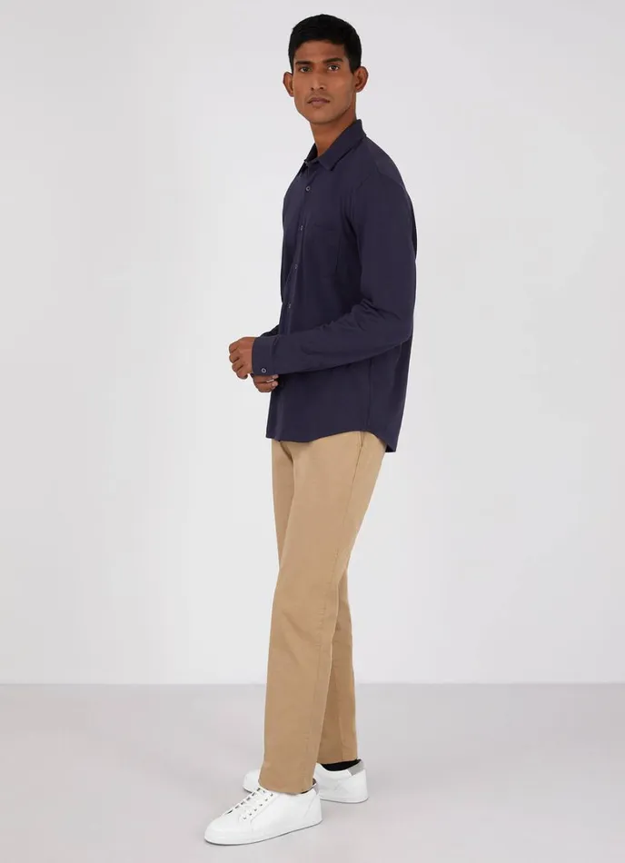 SUNSPEL Shirts Piqu Shirt Navy 8211 Men