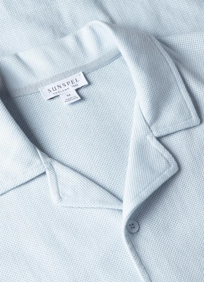SUNSPEL Shirts Riviera Camp Collar Shirt Light Blue 8211 Men