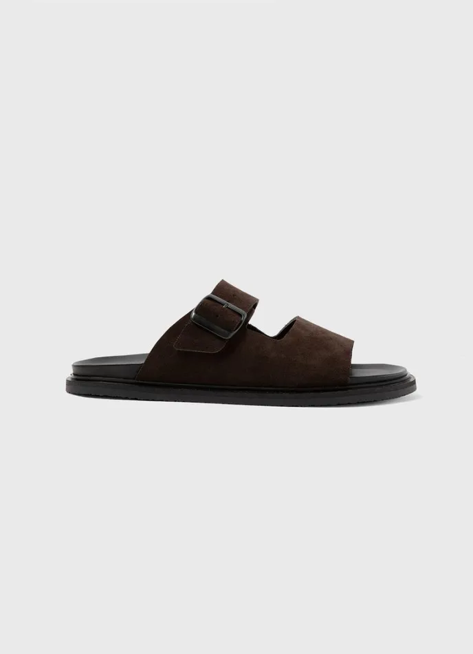 SUNSPEL Shoes Buckle Slider Brown 8211 Men