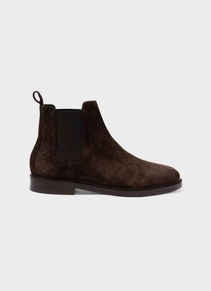 SUNSPEL Shoes Suede Chelsea Boot Coffee 8211 Men