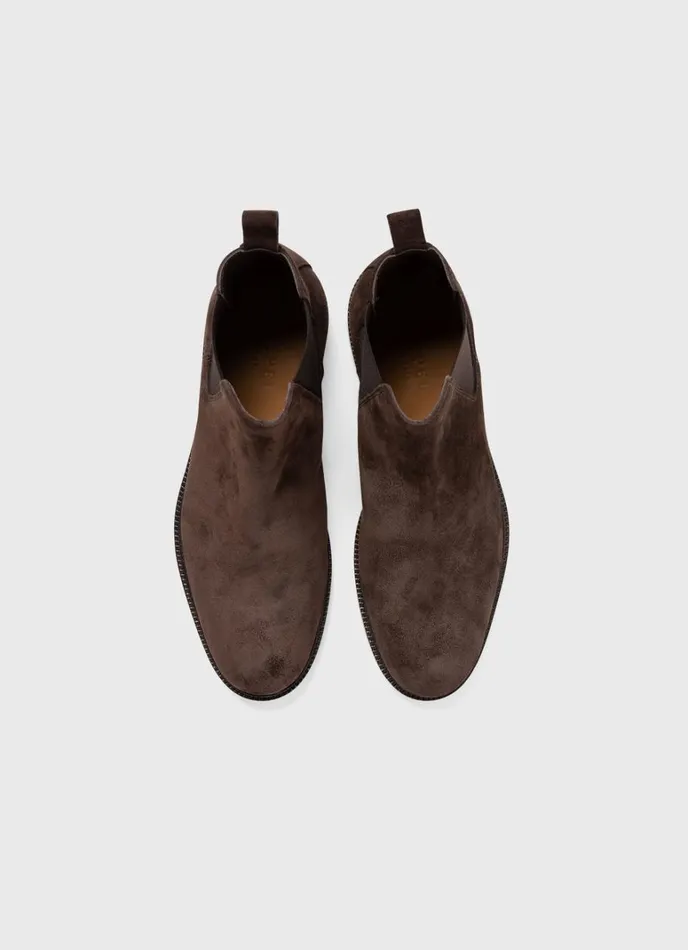 SUNSPEL Shoes Suede Chelsea Boot Coffee 8211 Men