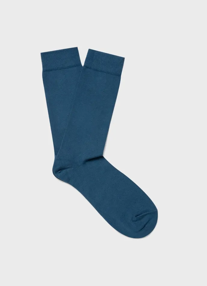 SUNSPEL Socks Cotton Socks Steel Blue 8211 Men