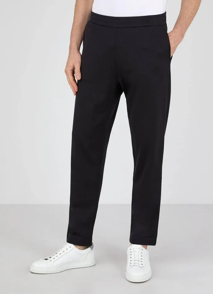 SUNSPEL Sweatshirts and Sweatpants Sea Island Cotton Sweatpants Black 8211 Men
