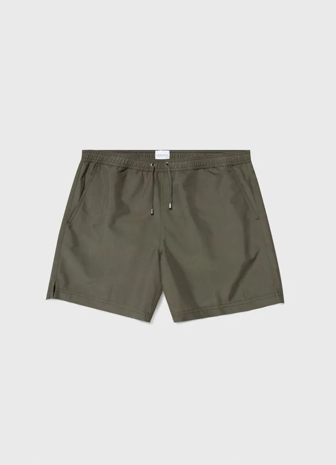 SUNSPEL Swimwear Drawstring Swim Shorts Hunter Green 8211 Men