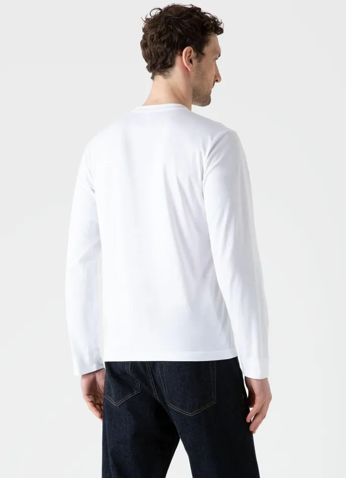 SUNSPEL Tshirts Long Sleeve Riviera Midweight Tshirt White 8211 Men