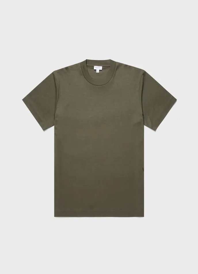 SUNSPEL Tshirts Relaxed Fit Heavyweight Tshirt Khaki 8211 Men