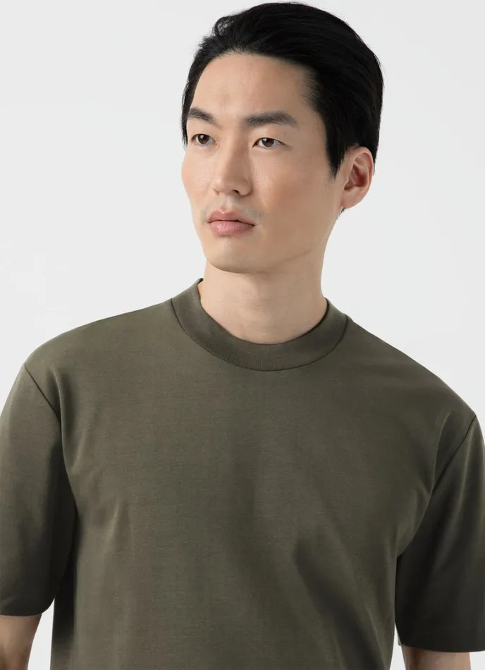 SUNSPEL Tshirts Relaxed Fit Heavyweight Tshirt Khaki 8211 Men