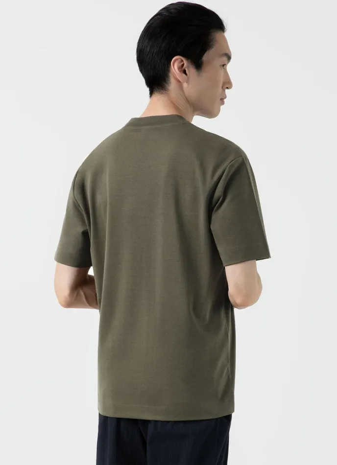 SUNSPEL Tshirts Relaxed Fit Heavyweight Tshirt Khaki 8211 Men