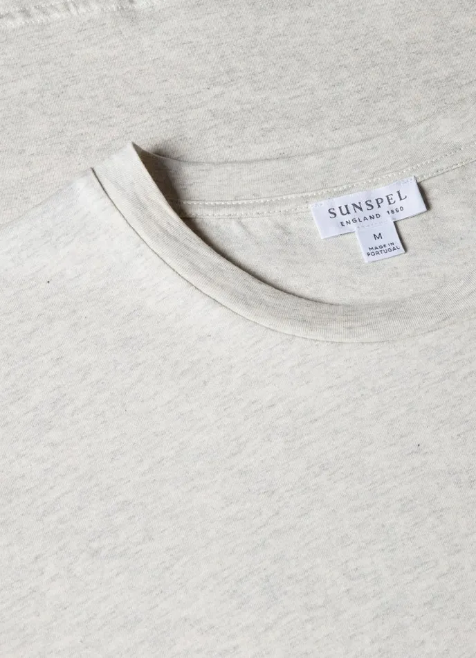 SUNSPEL Tshirts Riviera Midweight Tshirt Archive White Melange 8211 Men