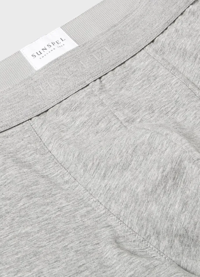 SUNSPEL Trunks and Shorts Stretch Cotton Trunks Grey Melange 8211 Men
