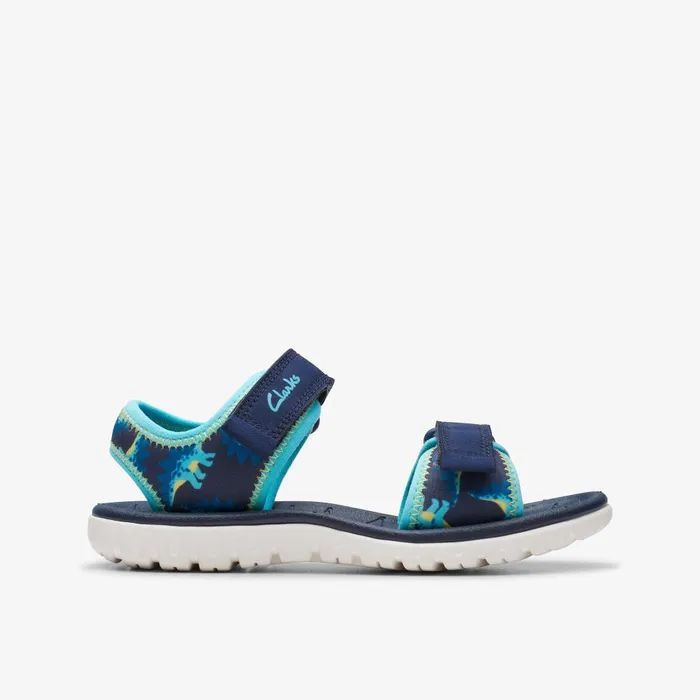 Surfing Tide Kid Navy Kids Clarks Sandals