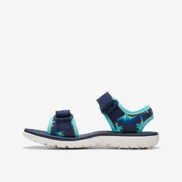 Surfing Tide Kid Navy Kids Clarks Sandals