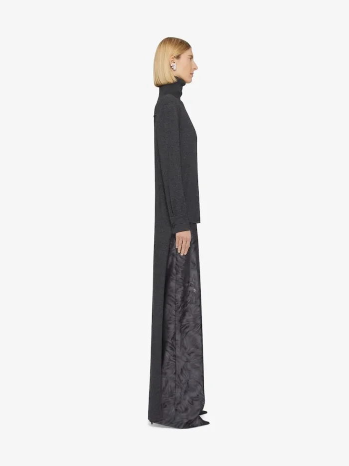 Sweater In Cashmere With Train Charcoal Women Givenchy Sweaters
