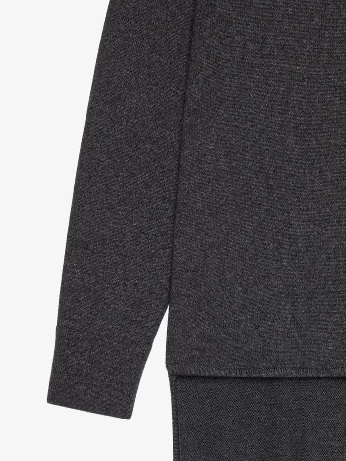 Sweater In Cashmere With Train Charcoal Women Givenchy Sweaters