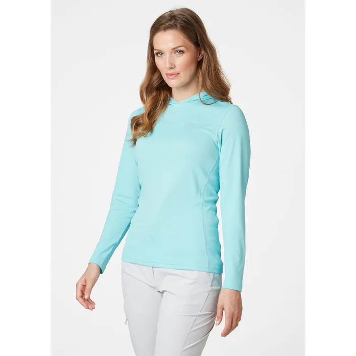 Sweaters Hoodies and Long Sleeve Shirts Women Helly Hansen W HH LIFA ACTIVE SOLEN HOODIE 648 Glacier Blu