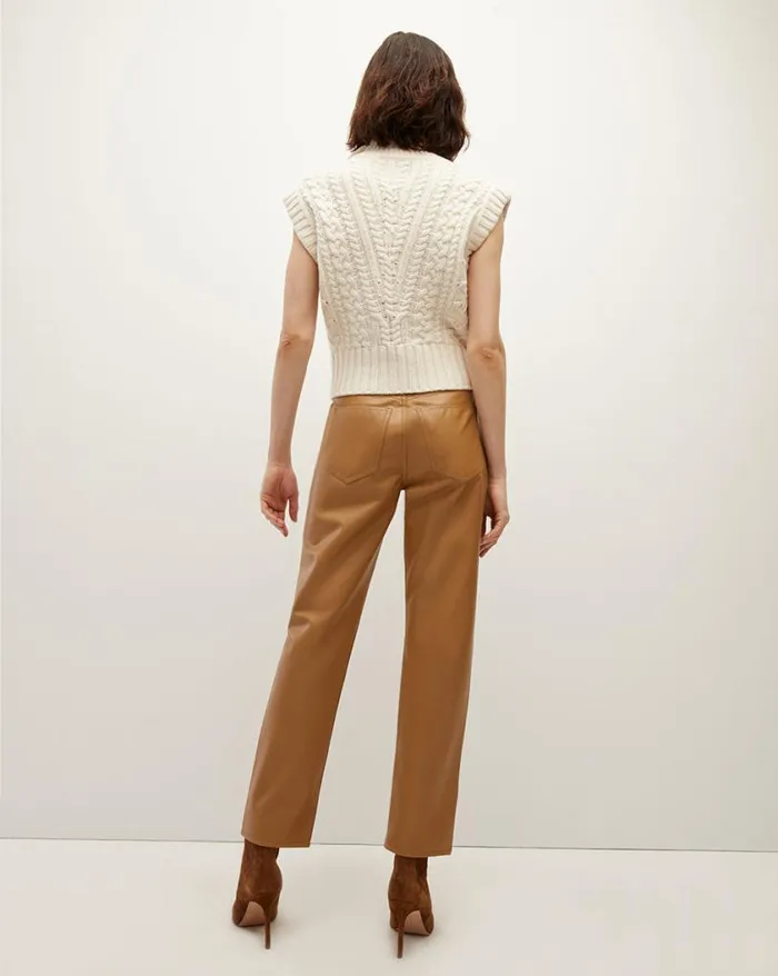 Sweaters Shop Veronica Beard Holton Lambswool Knit Vest Offwhite