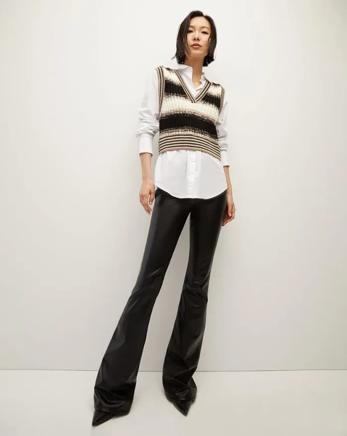 Sweaters Shop Veronica Beard Spear MixedMedia Sweater Black Multi