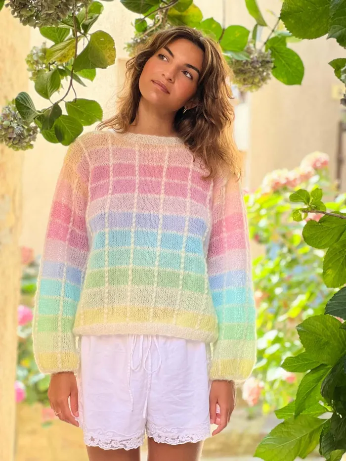 Sweaters Women Rose Carmine SWEATER CHROMATIC PASTELS