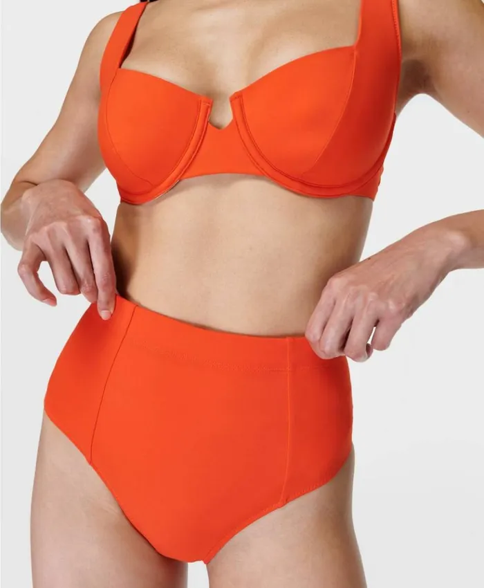 Sweaty Betty Brook High Waist Xtra Life Bikini Brief Firebird Clothing