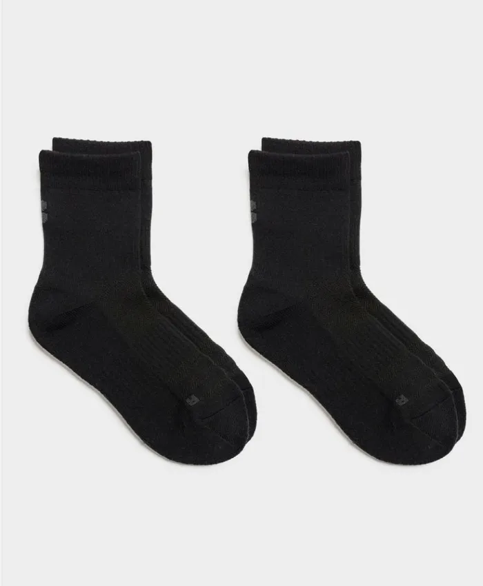 Sweaty Betty Crew Running Socks 2 Pack Black A AccessoriesClothing