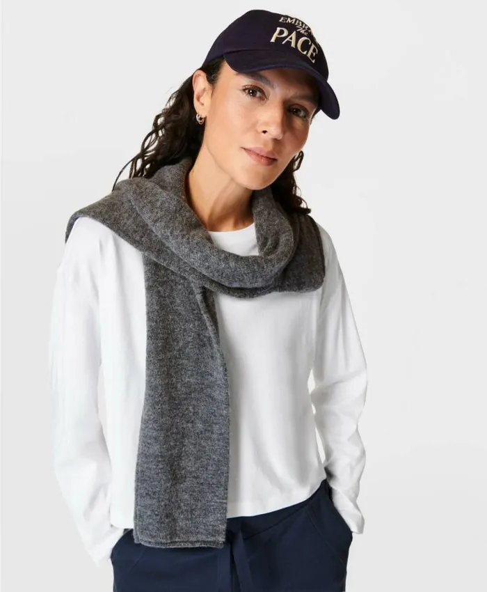 Sweaty Betty Essential Crop Long Sleeve Tee White Clothing Long Sleeve Tops