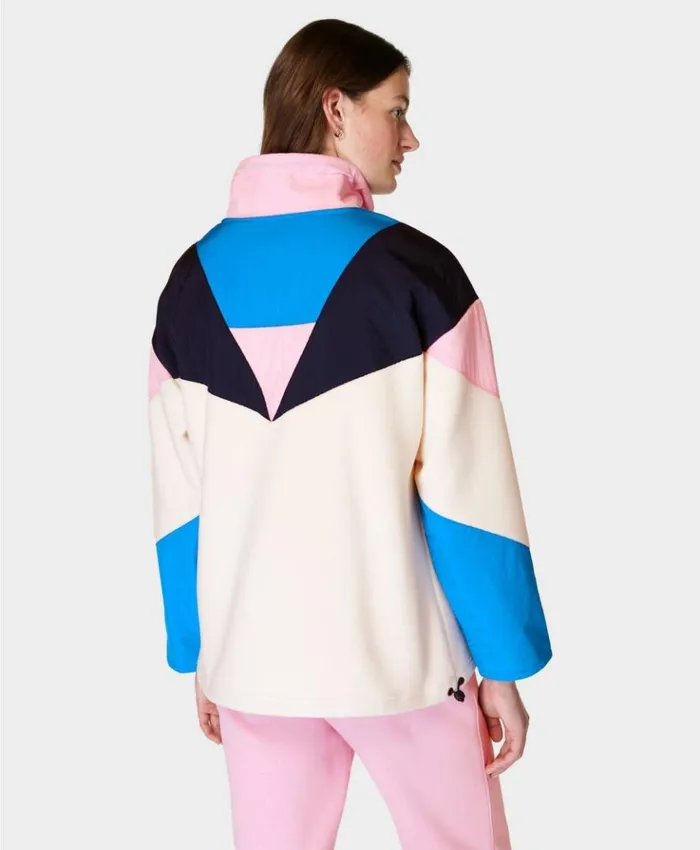 Sweaty Betty Retrograde Fleece Colour Block Half Zip Cypher Blue Colour Block Clothing Sweaty Betty Retrograde Fleece Colour Block Half Zip Cypher Blue Colour Block Clothing
