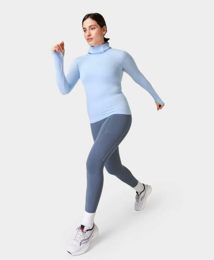 Sweaty Betty Therma Boost 20 78 Reflective Running Leggings Endless Blue Clothing