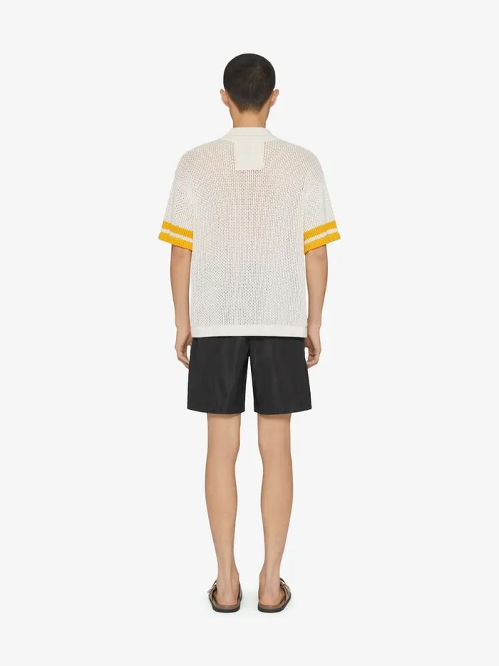 Swim Shorts With 4g Detail Black Men Givenchy Swimwear