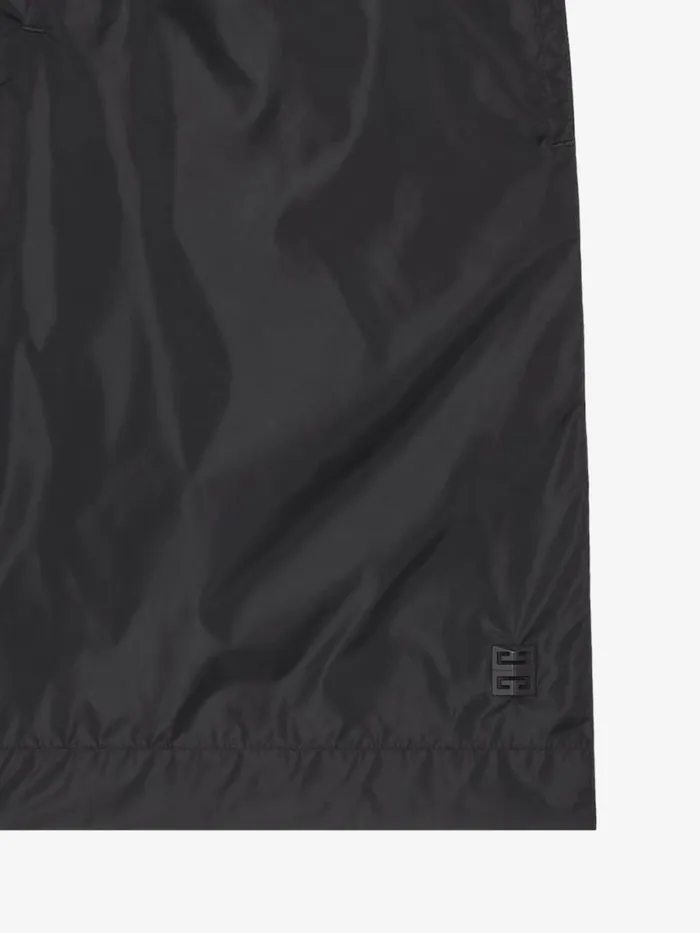Swim Shorts With 4g Detail Black Men Givenchy Swimwear
