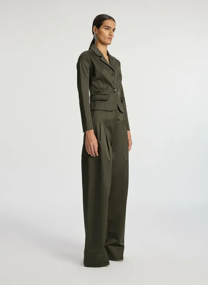 Swim Women ALC Bennett Sateen WideLeg Pant Mossy